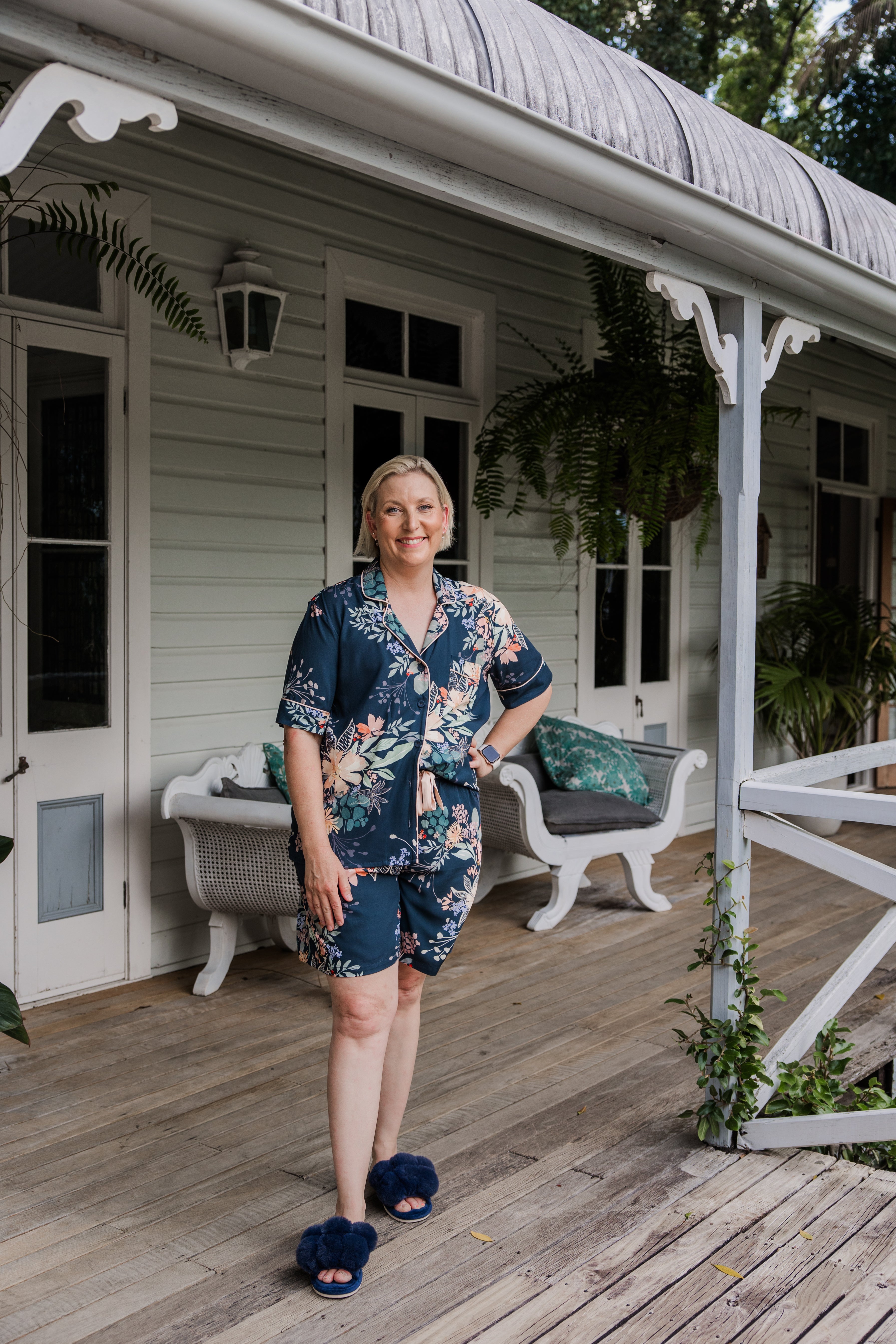 Short Set | Country Bloom | Akoya Luxe